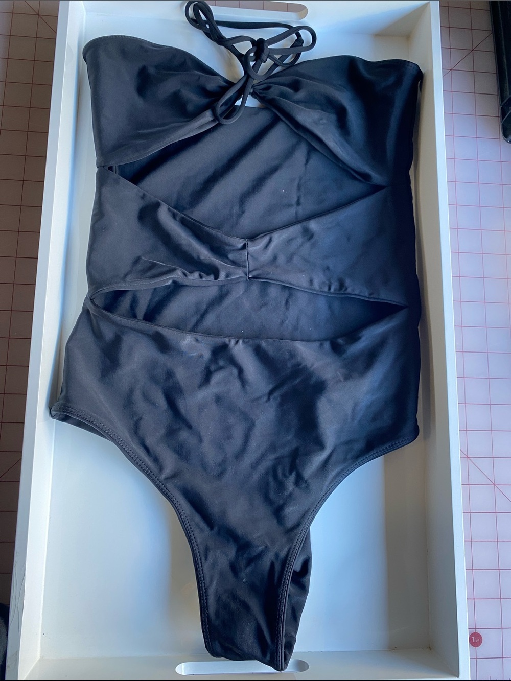 Mikoh Black Cutout One-Piece Swimsuit